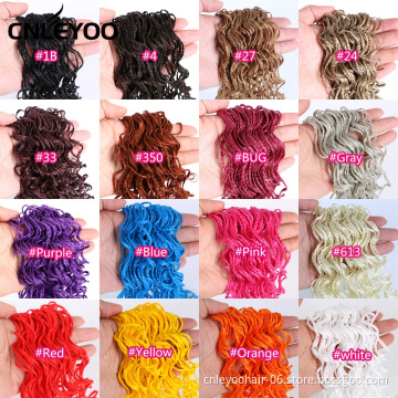 28 Inch Curly ZiZi Box Braid Crochet Hair 24 Strands Micro Box Braids Crochet For Fashion